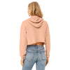 Bella + Canvas Women's Peach Cropped Fleece Hoodie