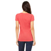 Bella + Canvas Women's Red Triblend Short-Sleeve T-Shirt