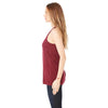 Bella + Canvas Women's Maroon Flowy Racerback Tank