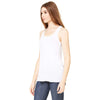 Bella + Canvas Women's White Flowy Racerback Tank