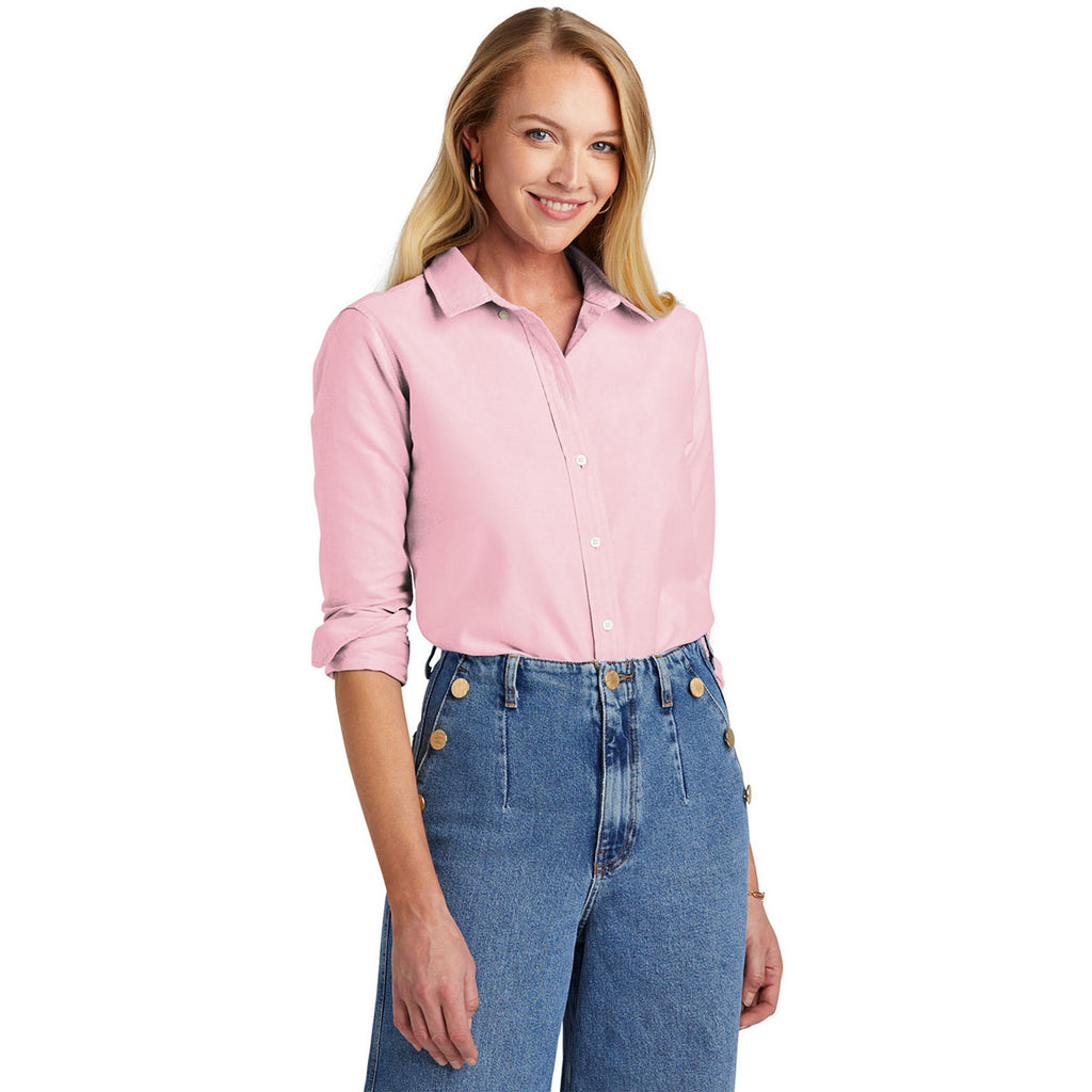 Brooks Brothers Women's Soft Pink Casual Oxford Cloth Shirt