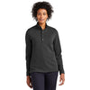 Brooks Brothers Women's Windsor Grey Heather Mid-Layer Stretch Half Zip