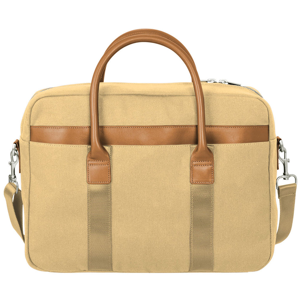 Brooks Brothers Ledger Khaki Wells Briefcase