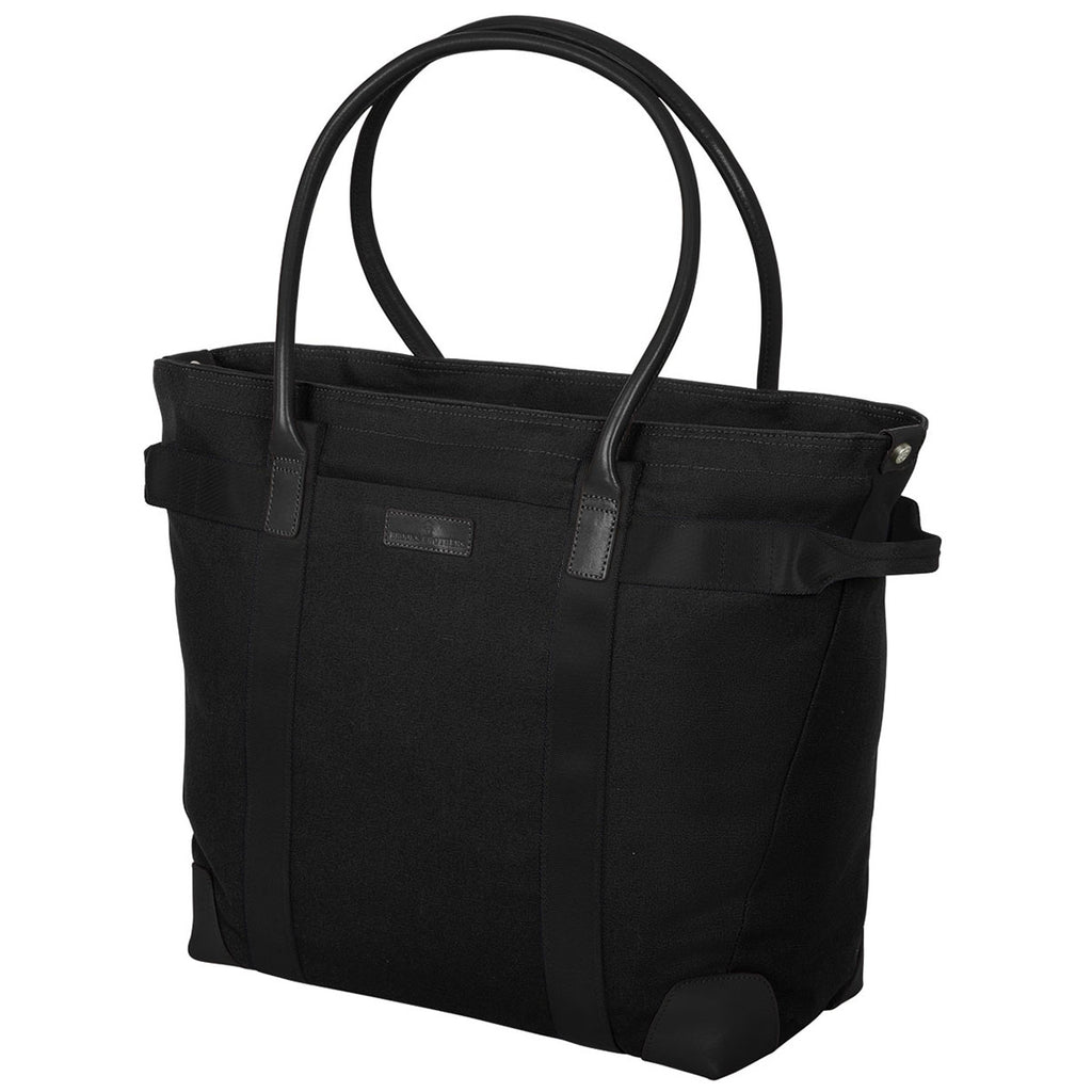 Brooks Brothers Black Wells Laptop Totes