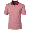 Cutter & Buck Men's Cardinal Red Tall Forge Polo Tonal Stripe