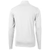 Cutter & Buck Men's White Virtue Eco Pique Recycled Tall Quarter Zip