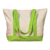 BAGedge Natural/Lime 12 oz Canvas Boat Tote