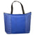 Primeline Blue-Reflex Tonal Non-Woven Zipper Trade Show Tote Bag