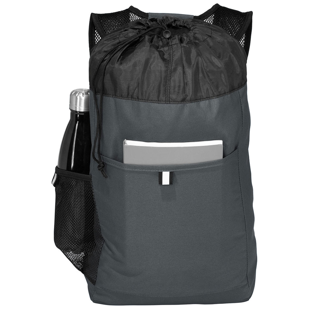 Port Authority Dark Charcoal/Black Hybrid Backpack