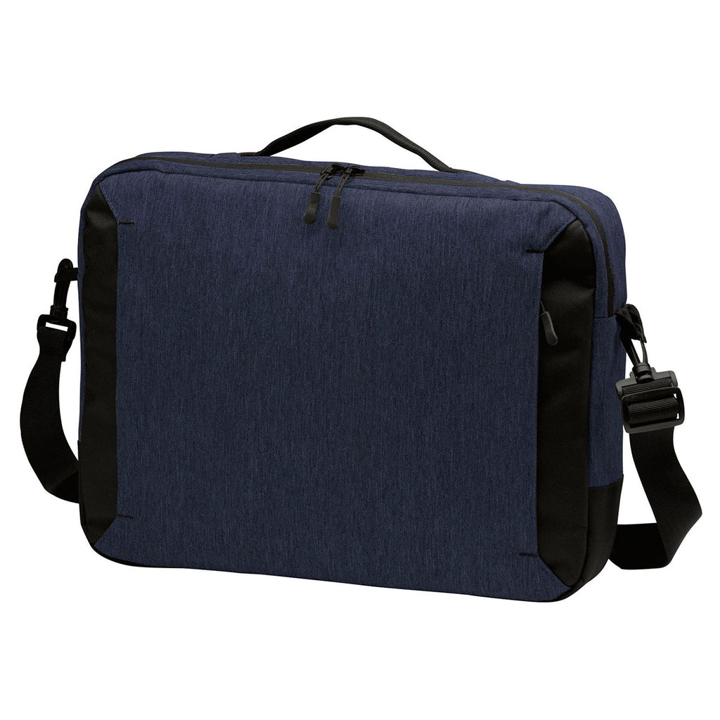 Port Authority Navy Heather Vector Briefcase