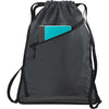 Port Authority Graphite Grey/Black Zip-It Cinch Pack