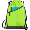 Port Authority Lime Shock/Black Zip-It Cinch Pack