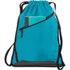 Port Authority Tropic Blue/Black Zip-It Cinch Pack