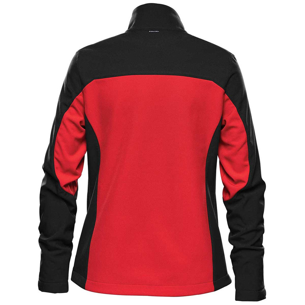 Stormtech Women's Bright Red/Black Cascades Softshell