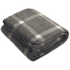 Port Authority Marshmallow/Grey Window Pane Double-Sided Sherpa/Plush Blanket