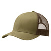 Port Authority True Khaki/Coffee Snapback Trucker Cap