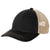 Port Authority Black/ Khaki Distressed Mesh Back Cap