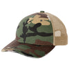 Port Authority Military Camo/ Khaki Distressed Mesh Back Cap