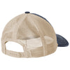 Port Authority River Blue Navy/ Khaki Distressed Mesh Back Cap