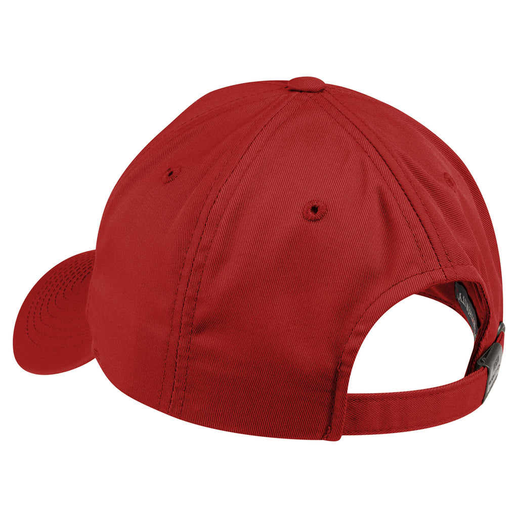 Port Authority Red Fine Twill Cap