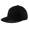 Port Authority Black Flexfit Flat Bill Cap