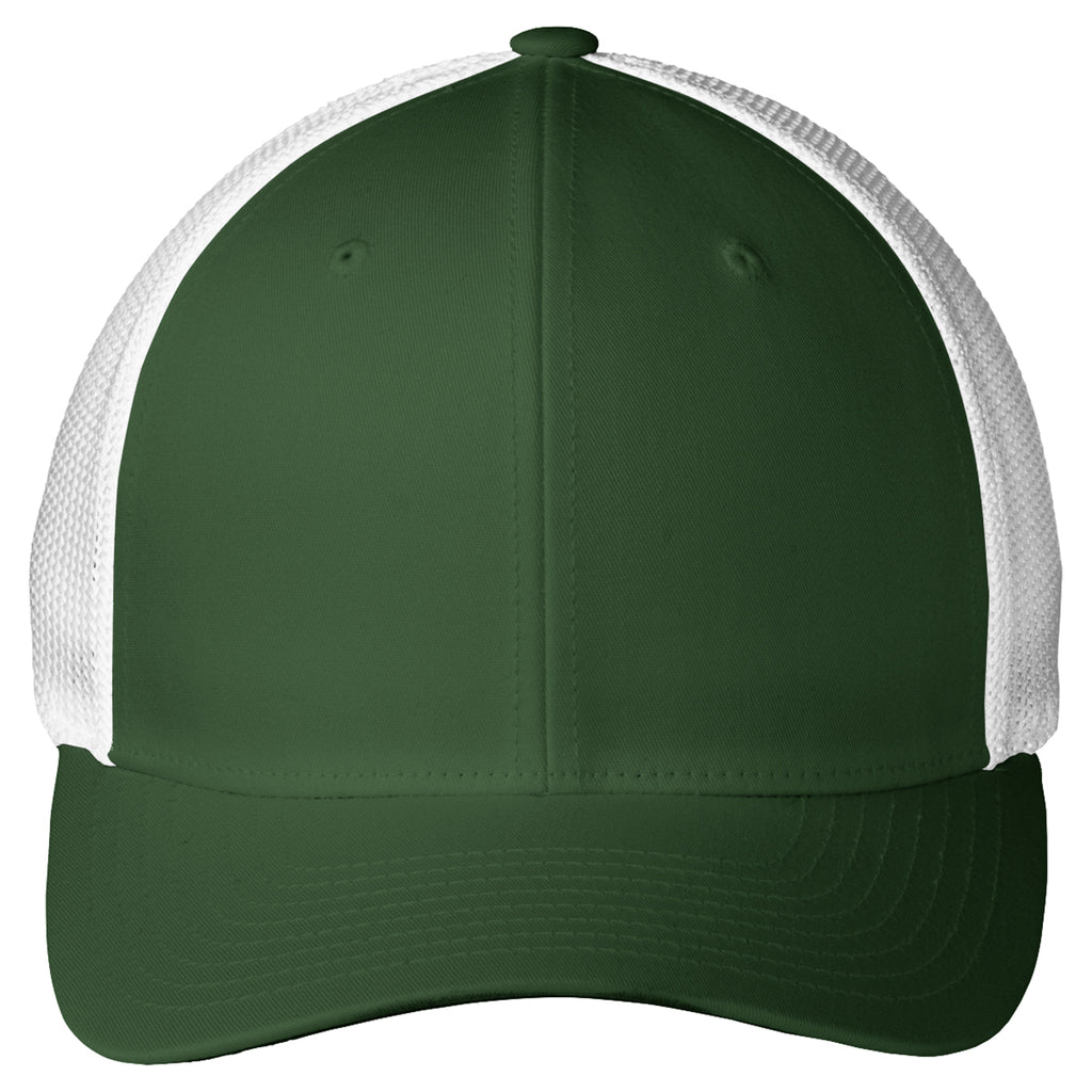 Port Authority Forest Green/White Mesh Back Cap