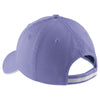 Port Authority Blue Iris/Stone Sandwich Bill Cap with Striped Closure