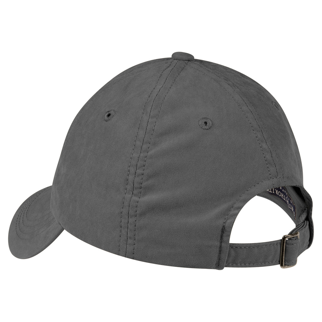 Port Authority Grey Sueded Cap