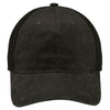 Port Authority Black Pigment Print Mesh Back Cap