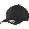 Port Authority Black Flexfit Wool Blend Cap