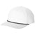 Port Authority White/ Black Snapback Five-Panel Rope Cap