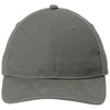 Port Authority Deep Smoke Leather Strap Cap