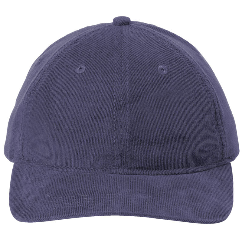 Port Authority Dress Blue Navy Light Corduroy Dad Cap