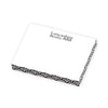 Post-It White Custom Printed Rectangle Notes Slim Cube