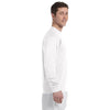 Champion Men's 5.2 oz White L/S Tagless T-Shirt