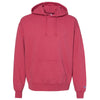 Champion Men's Crimson Garment Dyed Hooded Sweatshirt