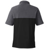 Core 365 Men's Black/Carbon Heather Fusion ChromaSoft Colorblock Polo