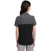 Core 365 Women's Black/Carbon Heather Fusion ChromaSoft Colorblock Polo