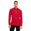 Core 365 Men's Classic Red Heather/Carbon Kinetic Performance Quarter Zip