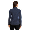 Core 365 Women's Classic Navy Heather/Carbon Kinetic Performance Quarter Zip