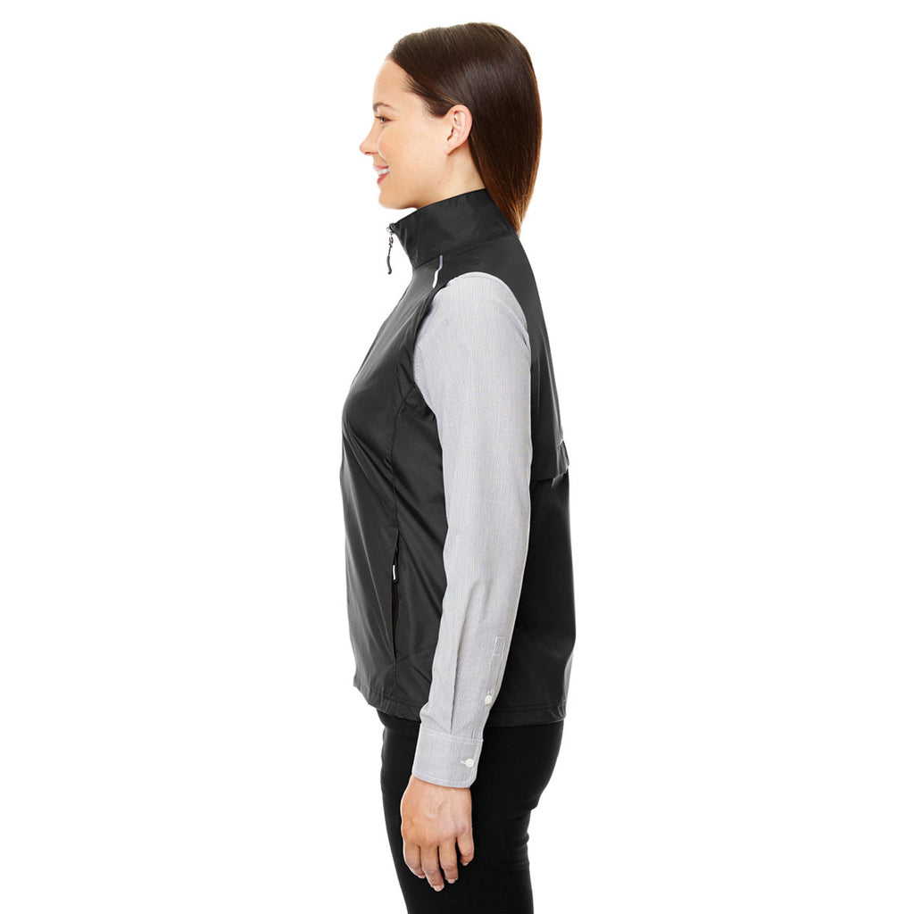 Core 365 Women's Black/Carbon Techno Lite Unlined Vest