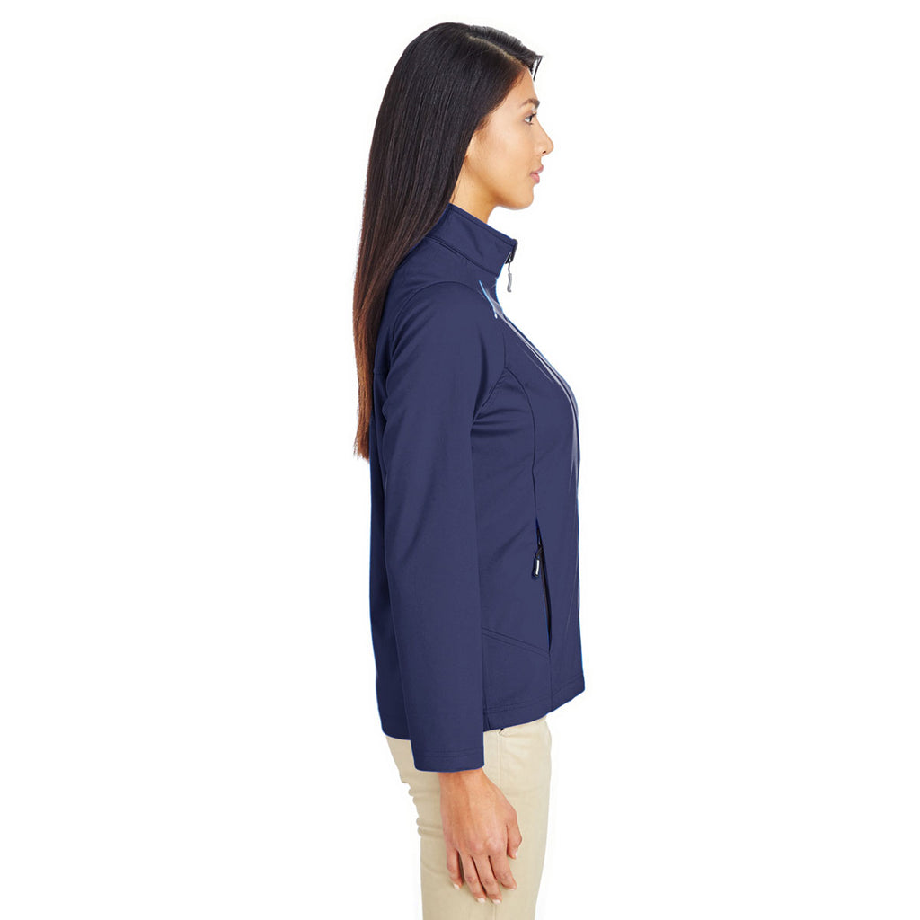 Core 365 Women's Classic Navy Techno Lite Three-Layer Knit Tech Shell