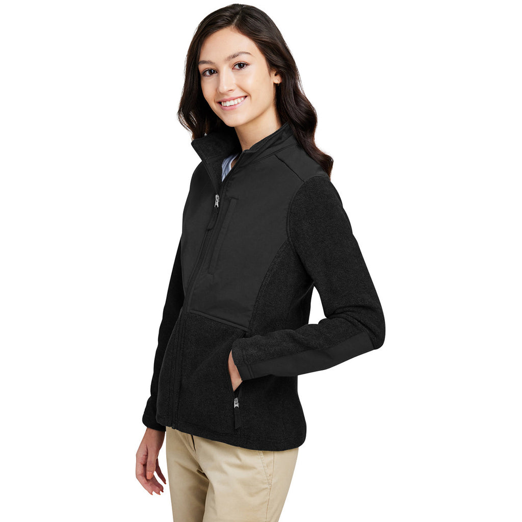 Core 365 Women's Black/Black Journey Summit Hybrid Full-Zip