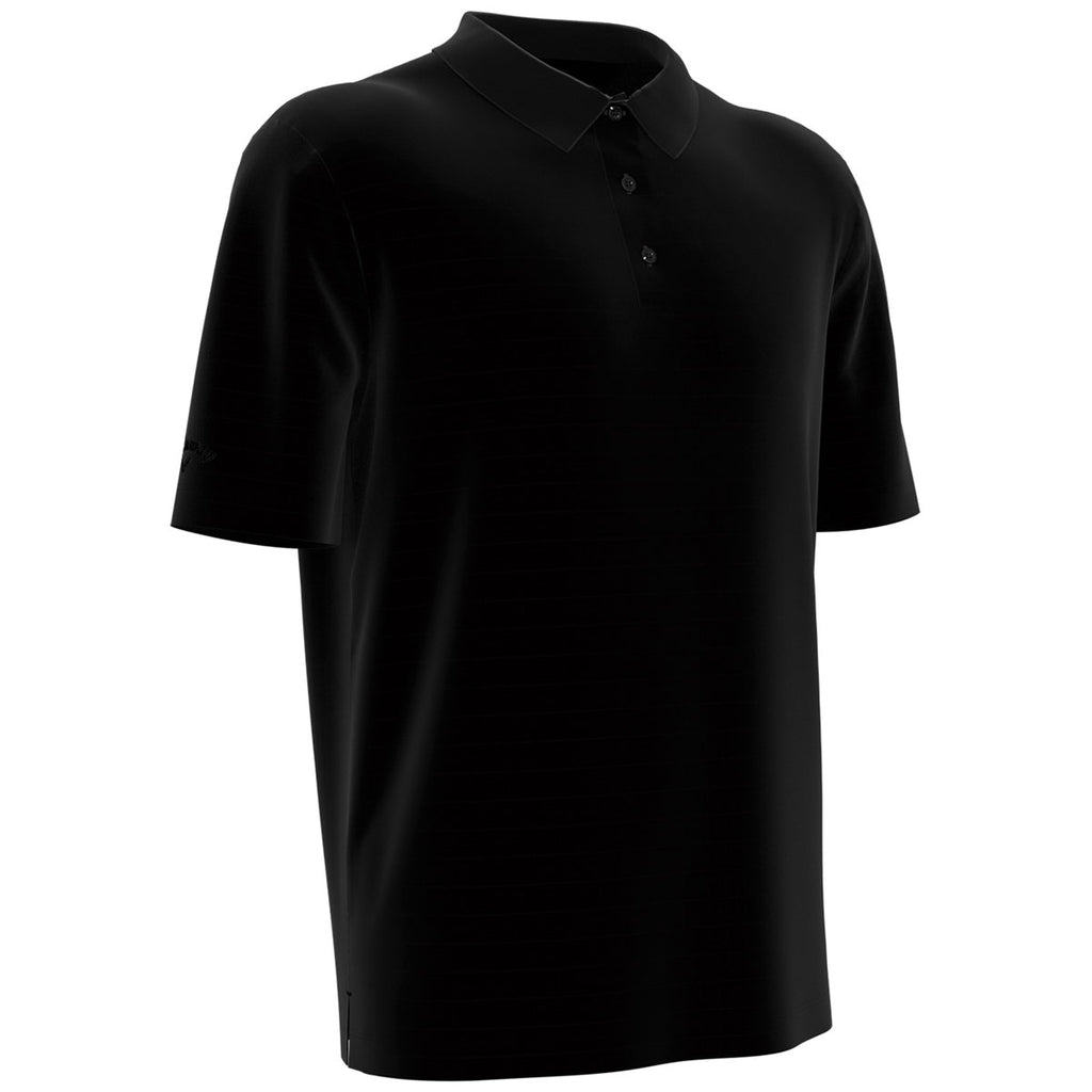 Callaway Men's Black Eco Horizontal Textured Polo