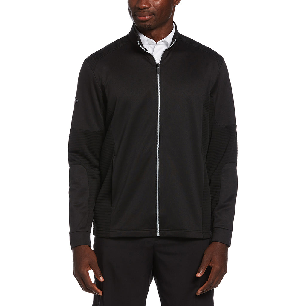 Callaway Men's Black Full Zip Ottoman Jacket