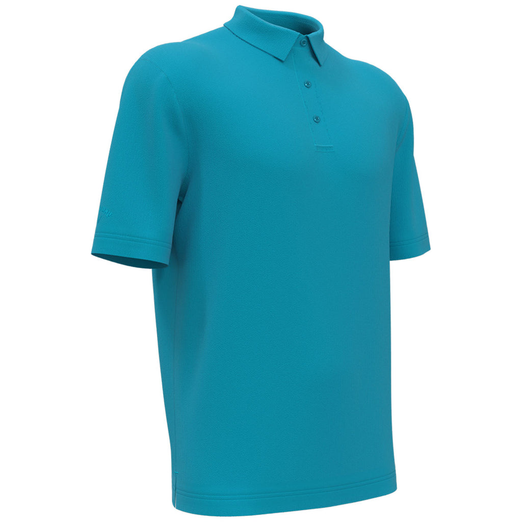 Callaway Men's Tile Blue Micro Texture Polo