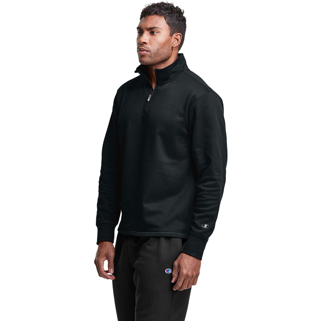 Champion Unisex Black Gameday Quarter Zip Sweatshirt