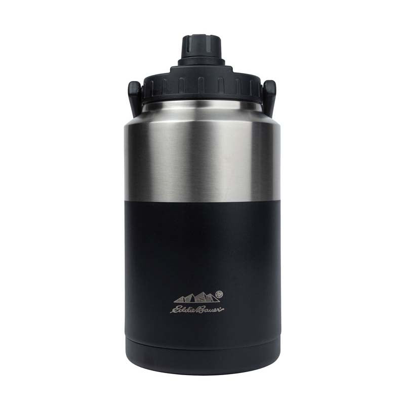 Eddie Bauer Black Hercules 1 Gallon / 128 oz. Vacuum Insulated Jug