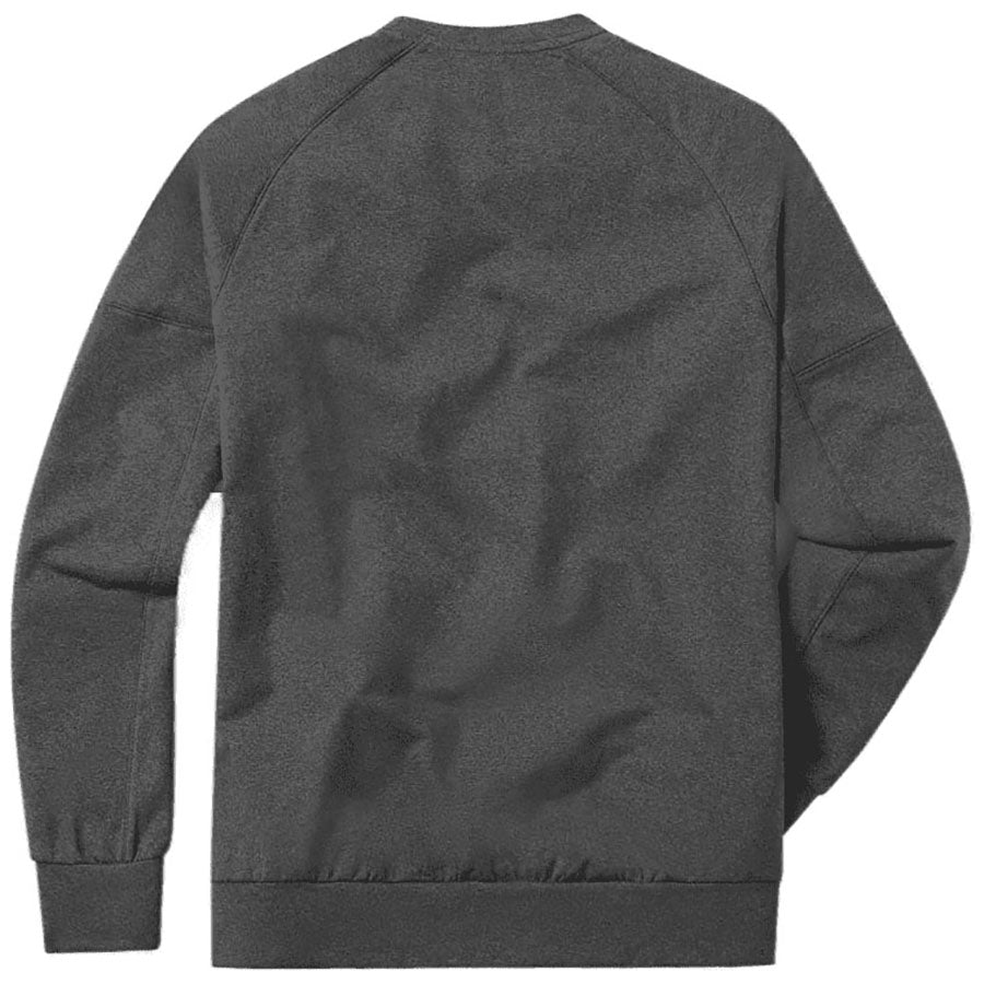 UNRL Unisex Heather Charcoal Crossover Crewneck