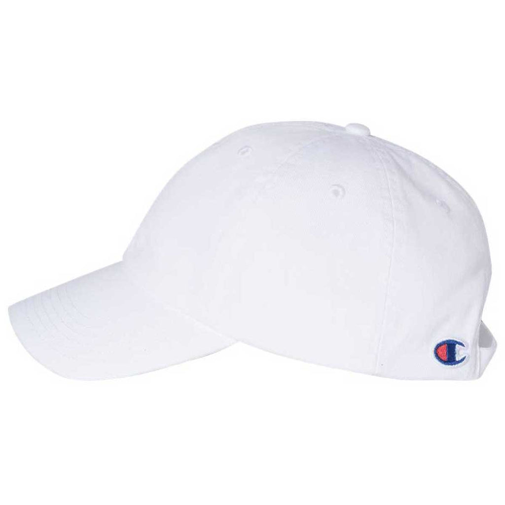 Champion White Washed Twill Dad Cap